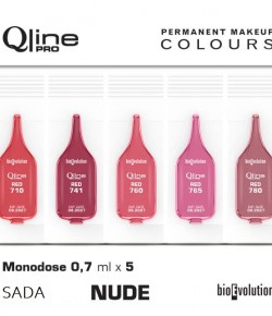 Sada QlinePro - RED NUDE MIX 5x0,7ml