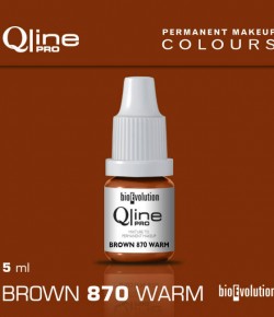 Pigment Brown BIOEVOLUTION QlinePRO 870Warm - 5 ml