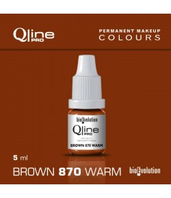 Pigment Brown BIOEVOLUTION QlinePRO 870Warm - 5 ml
